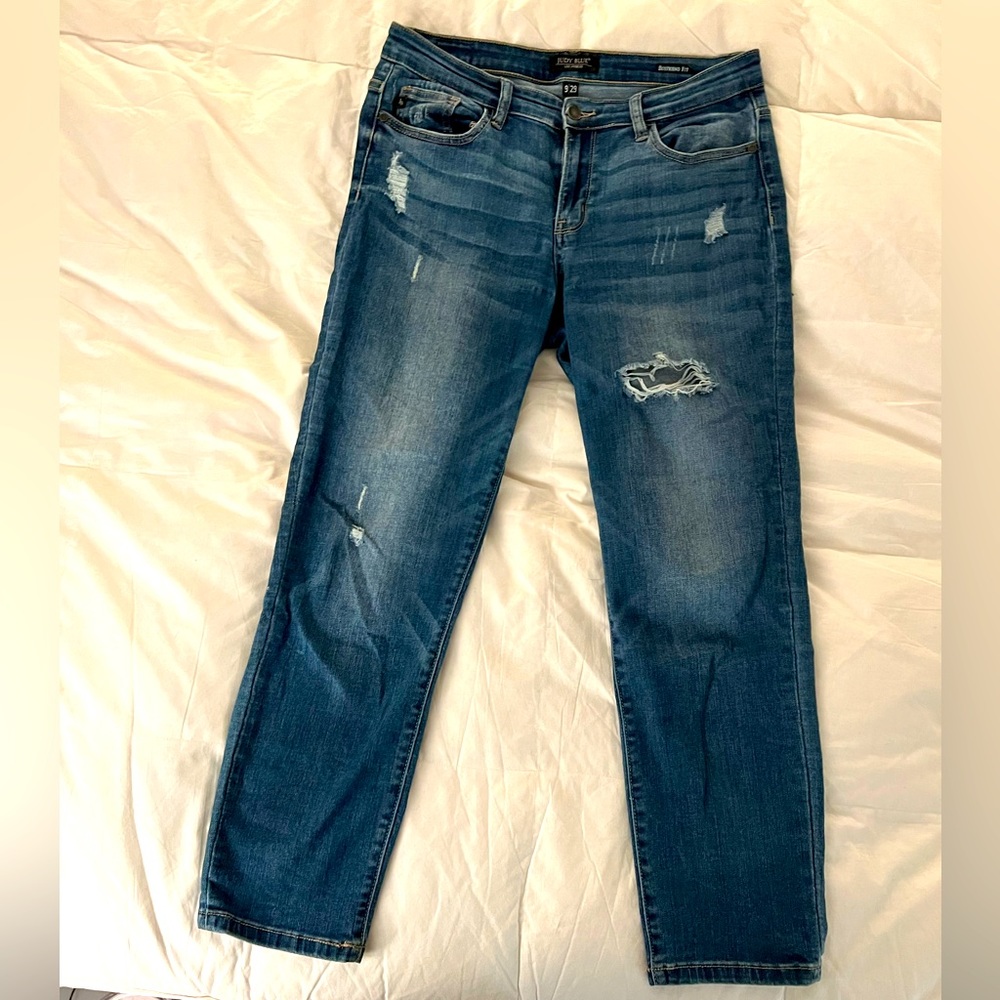 Judy Blue 9/29 Boyfriend Jeans